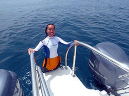 back in the boat